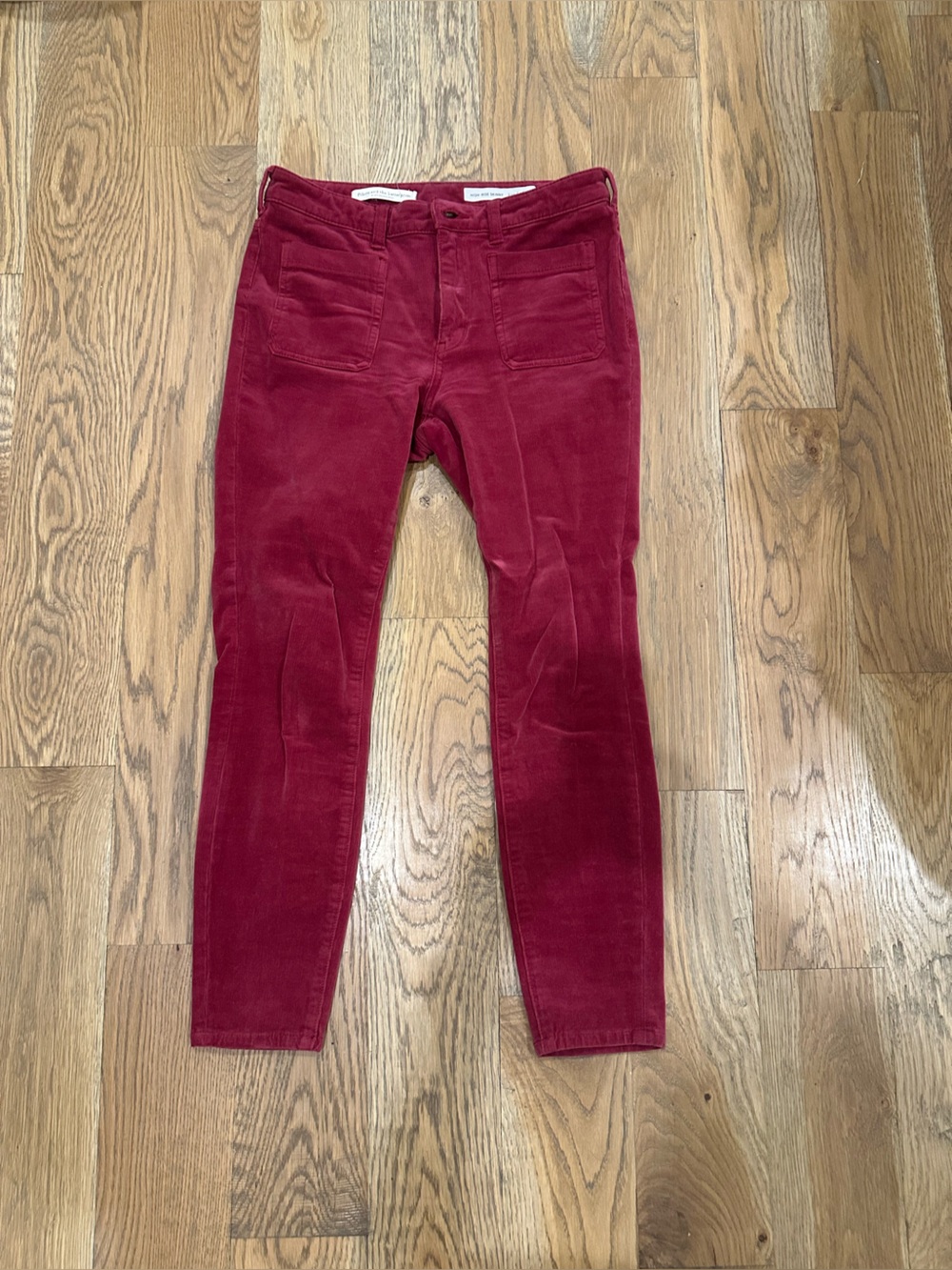 Pilcro Women's cranberry Stretch Corduroy Jeans